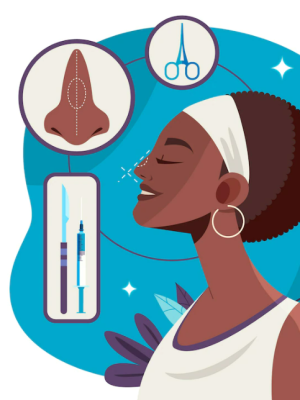 Rhinoplastie du nez africain